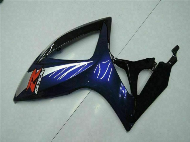 Billige Suzuki GSXR 600/750 Motorrad Verkleidung 2006-2007 - Glanzendes Schwarz Blau