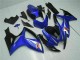 Billige Suzuki GSXR 600/750 Motorrad Verkleidung 2006-2007 - Blau Weiss Glanzendes Schwarz Rot