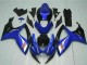 Billige Suzuki GSXR 600/750 Motorrad Verkleidung 2006-2007 - Blau Weiss Glanzendes Schwarz Rot