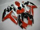 Billige Suzuki GSXR 600/750 Motorrad Verkleidung 2006-2007 - Weiss Rot Glanzendes Schwarz Streifen