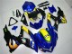 Billige Suzuki GSXR 600/750 Motorrad Verkleidung 2008-2010 - Blau Gelb Hai