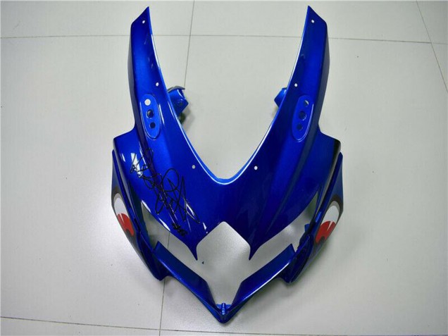 Billige Suzuki GSXR 600/750 Motorrad Verkleidung 2008-2010 - Blau Gelb Hai