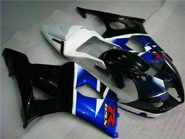 Billige Suzuki GSXR 1000 Abs Motorrad Verkleidungen 2003-2004 - Weiss Blau Glanzendes Schwarz Rot