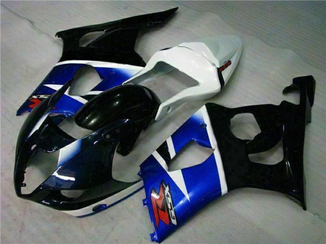 Billige Suzuki GSXR 1000 Abs Motorrad Verkleidungen 2003-2004 - Weiss Blau Glanzendes Schwarz Rot