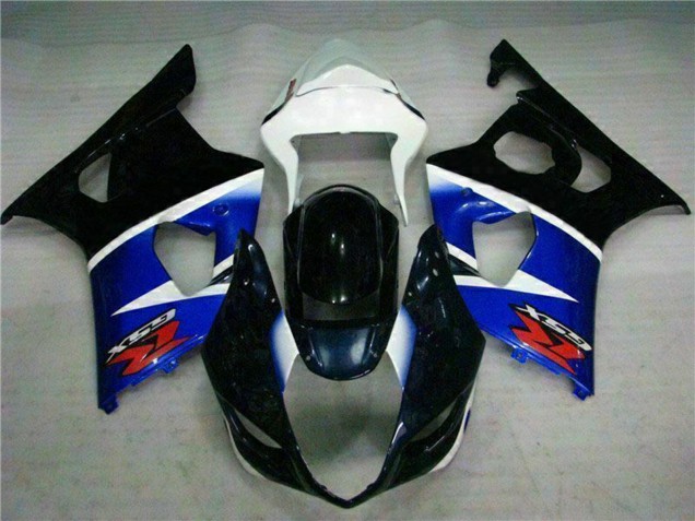 Billige Suzuki GSXR 1000 Abs Motorrad Verkleidungen 2003-2004 - Weiss Blau Glanzendes Schwarz Rot