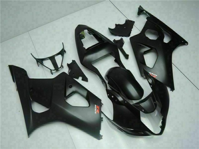 Billige Suzuki GSXR 1000 Motorrad Verkleidung 2003-2004 - Matt Schwarz Rot