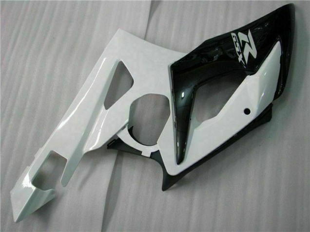 Billige Suzuki GSXR 1000 Motorrad Verkleidung 2005-2006 - Weiss Glanzendes Schwarz
