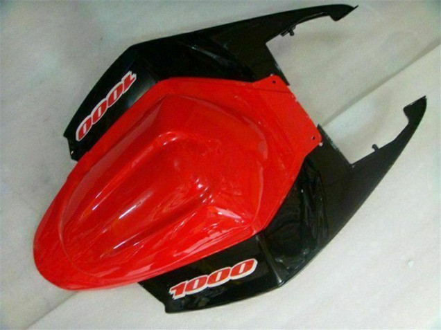Billige Suzuki GSXR 1000 Motorrad Verkleidung 2005-2006 - Rot Glanzendes Schwarz Matt Schwarz