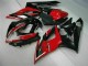 Billige Suzuki GSXR 1000 Motorrad Verkleidung 2005-2006 - Rot Glanzendes Schwarz Matt Schwarz