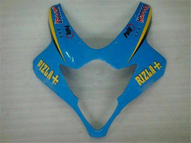 Billige Suzuki GSXR 1000 Motorrad Verkleidung 2005-2006 - Blau Gold Schwarz Rizla