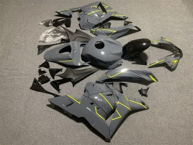 Billige Honda CBR600RR Motorrad Verkleidung 2009-2012 - Dunkel Nardo Grau Gelb