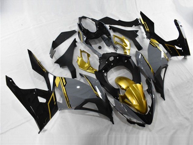 Billige Kawasaki Ninja 400 Motorrad Verkleidung 2018-2024 - Nardo Grau Gold Schwarz