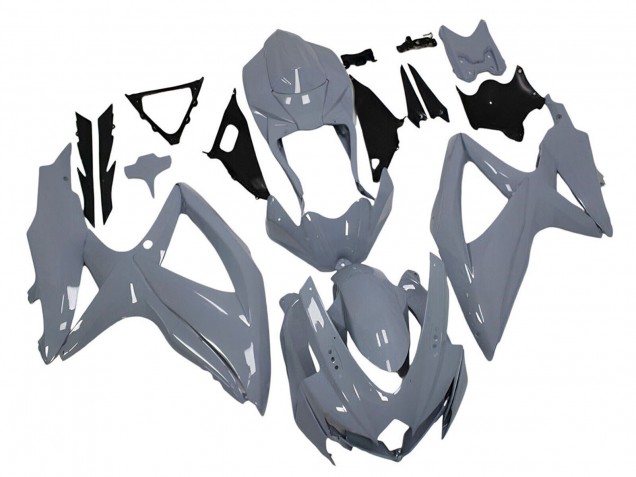 Billige Suzuki GSXR 600 / GSXR 750 Motorrad Verkleidung 2008-2010 - Nardo Grau