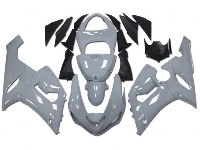 Billige Kawasaki ZX6R Motorrad Verkleidung 2005-2006 - Nardo Grau