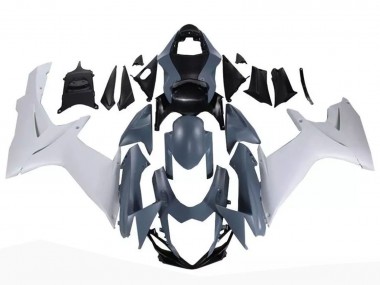 Billige Suzuki GSXR 600 / GSXR 750 Motorrad Verkleidung 2011-2024 - Nardo Grau Weiss