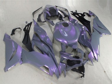 Billige Kawasaki ZX6R Motorrad Verkleidung 2019-2022 - Chameleon Grau Dazz Perl Lila