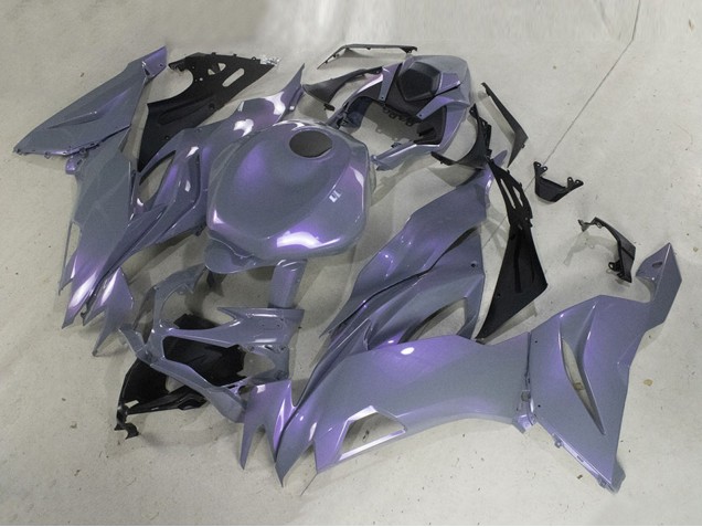 Billige Kawasaki ZX6R Motorrad Verkleidung 2019-2022 - Chameleon Grau Dazz Perl Lila