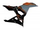 Billige Kawasaki Ninja 500 EX500R Motorrad Verkleidung 2024-2025 - Nardo Grau Orange Schwarz