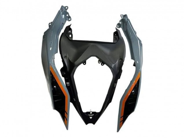 Billige Kawasaki Ninja 500 EX500R Motorrad Verkleidung 2024-2025 - Nardo Grau Orange Schwarz