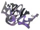 Billige Honda CBR900RR 929 Motorrad Verkleidung 2000-2001 - Chameleon Grau Dazz Perl Lila