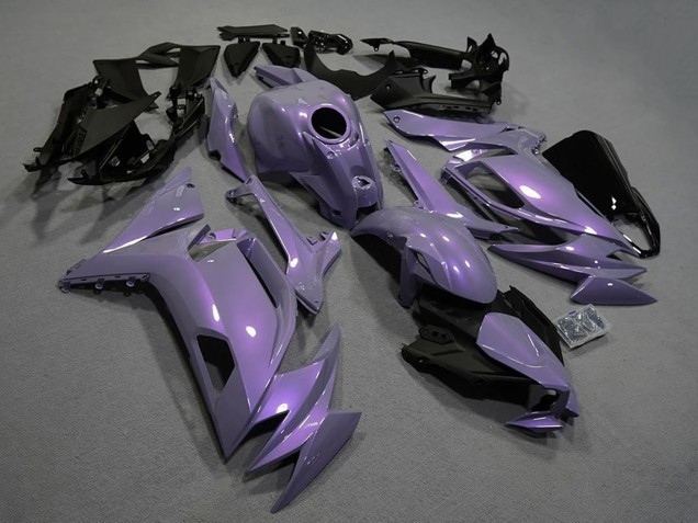 Billige Kawasaki Ninja 650 EX650 Motorrad Verkleidung 2020-2025 - Chameleon Grau Dazz Perl Lila