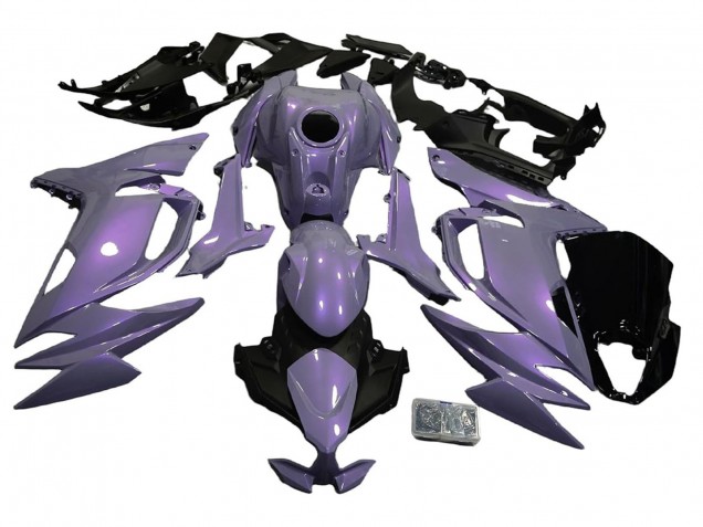 Billige Kawasaki Ninja 650 EX650 Motorrad Verkleidung 2020-2025 - Chameleon Grau Dazz Perl Lila