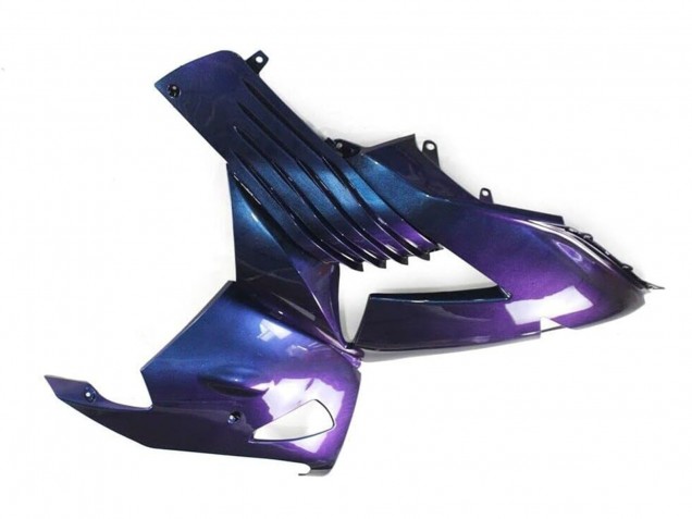 Billige Kawasaki ZX14R ZZR1400 Motorrad Verkleidung 2006-2011 - Chameleon Blau Lila