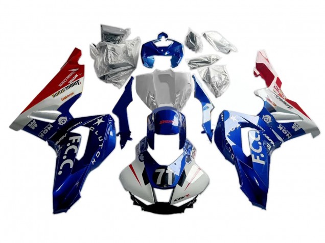 Billige Honda CBR1000RR-R Motorrad Verkleidung 2020-2023 - Weiss Blau Rot
