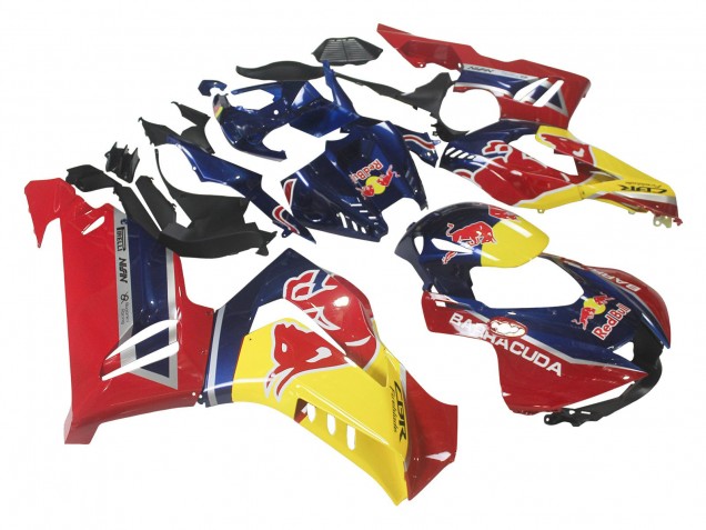 Billige Honda CBR1000RR-R Motorrad Verkleidung 2020-2023 - Blau Gelb Red Bull