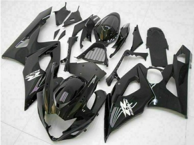 Billige Suzuki GSXR 1000 Motorrad Verkleidung 2005-2006 - Glanzendes Schwarz