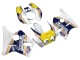 Billige Honda CBR400RR NC23 Motorrad Verkleidung 1987-1989 - Weiss Gelb Blau Rothmans