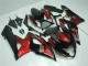 Billige Suzuki GSXR 1000 Motorrad Verkleidung 2005-2006 - Rot Glanzendes Schwarz