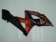 Billige Suzuki GSXR 1000 Motorrad Verkleidung 2005-2006 - Rot Glanzendes Schwarz