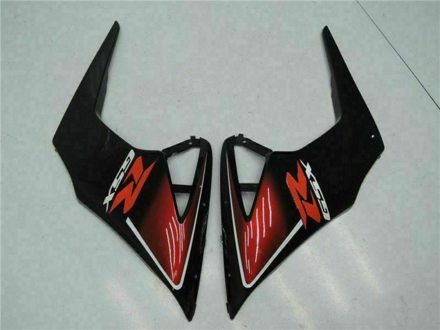 Billige Suzuki GSXR 1000 Motorrad Verkleidung 2005-2006 - Rot Glanzendes Schwarz