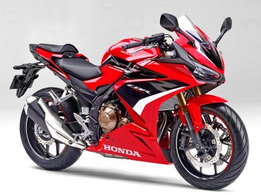 Billige Honda CBR400R Motorrad Verkleidung 2022 - Rot Weiss Glanzendes Schwarz