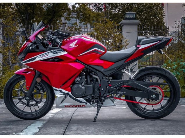 Billige Honda CBR400R Motorrad Verkleidung 2022 - Rot Weiss