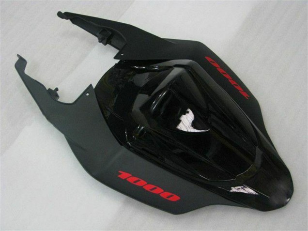 Billige Suzuki GSXR 1000 Motorrad Verkleidung 2007-2008 - Glanzendes Schwarz Matt Schwarz Rot