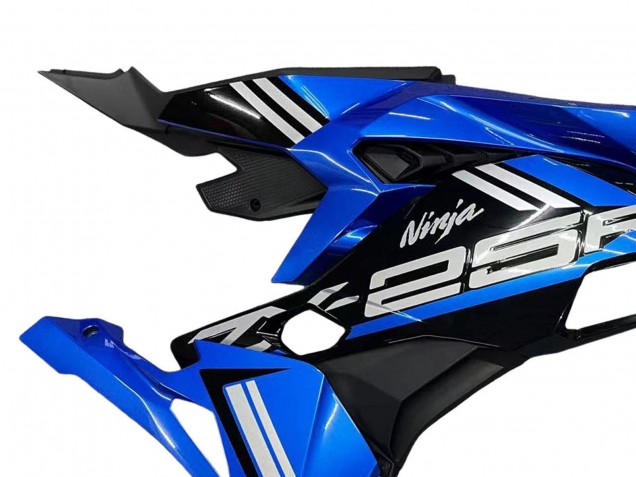 Billige Kawasaki ZX25R ZX-25R Motorrad Verkleidung 2019-2025 - Blau Weiss Matt Schwarz