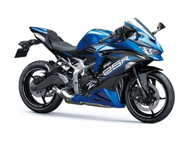 Billige Kawasaki ZX25R ZX-25R Motorrad Verkleidung 2019-2025 - Blau Weiss Matt Schwarz