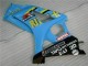 Billige Suzuki GSXR 1000 Motorrad Verkleidung Kit 2007-2008 - Blau Gold Schwarz Rizla