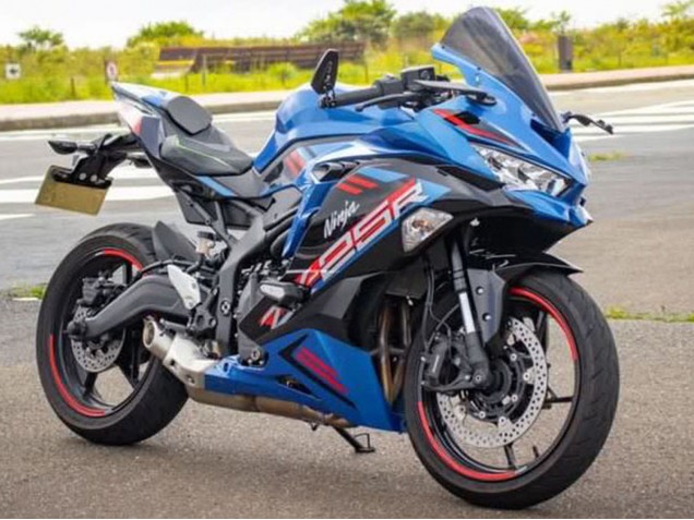 Billige Kawasaki ZX25R ZX-25R Motorrad Verkleidung 2019-2025 - Blau Rot Grau