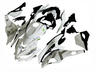 Billige Kawasaki ZX25R ZX-25R Motorrad Verkleidung 2019-2025 - Weiss Silber Grun Schwarz Trick Star