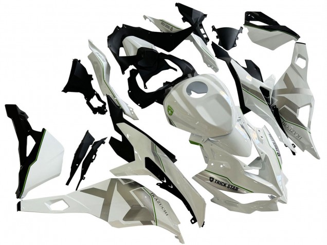 Billige Kawasaki ZX25R ZX-25R Motorrad Verkleidung 2019-2025 - Weiss Silber Grun Schwarz Trick Star
