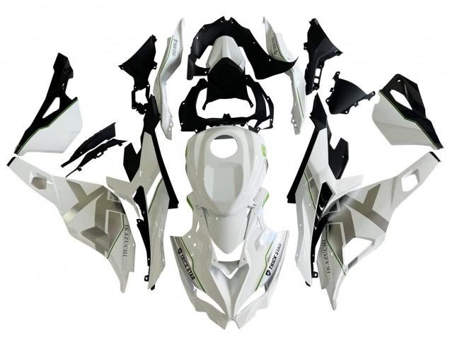 Billige Kawasaki ZX25R ZX-25R Motorrad Verkleidung 2019-2025 - Weiss Silber Grun Schwarz Trick Star