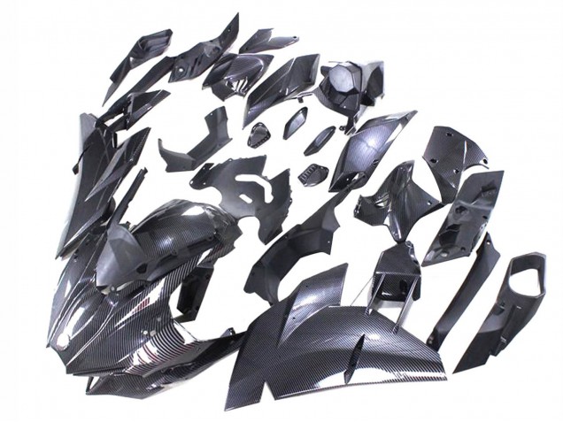 Billige Kawasaki Ninja H2 Motorrad Verkleidung 2015-2022 - Schwarze Carbonfaser