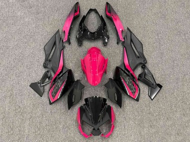 Billige Kawasaki Z400 Motorrad Verkleidung 2018-2024 - Matt Schwarz Bright Rosa