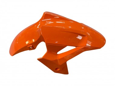Billige Kawasaki Z400 Motorrad Verkleidung 2018-2024 - Orange Glanzendes Schwarz
