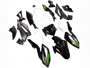 Billige Kawasaki Z400 Motorrad Verkleidung 2018-2024 - Weiss Glanzendes Schwarz Grun