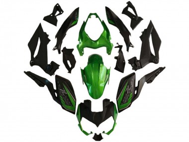Billige Kawasaki Z400 Motorrad Verkleidung 2018-2024 - Grun Matt Schwarz