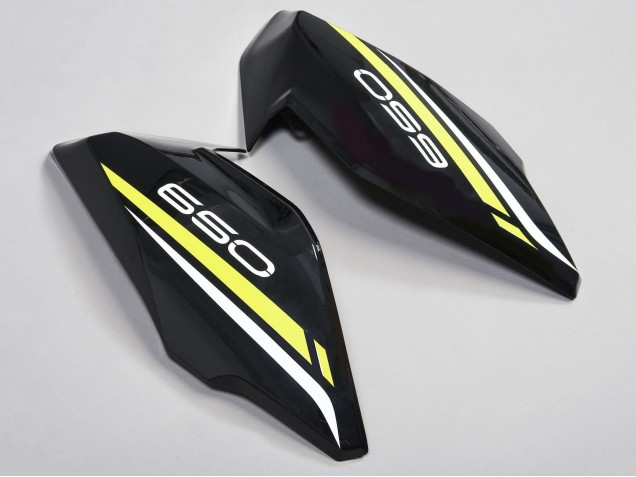 Billige Kawasaki Ninja Z650 Motorrad Verkleidung 2017-2019 - Schwarz Weiss Gelb